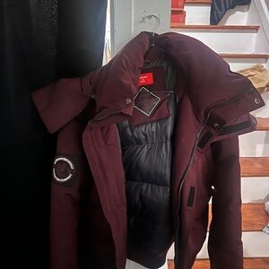 Superdry Men's Deep Burgundy Puffer Jacket